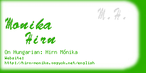 monika hirn business card