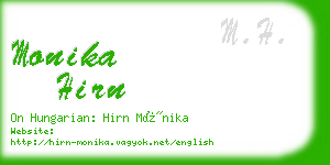 monika hirn business card